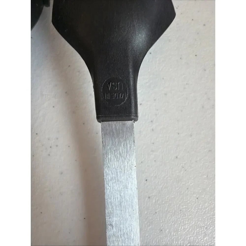 kitchen lot 4 Pc Black Nylon Plastic Utensils Spatula Spoons Ladle pasta slotted